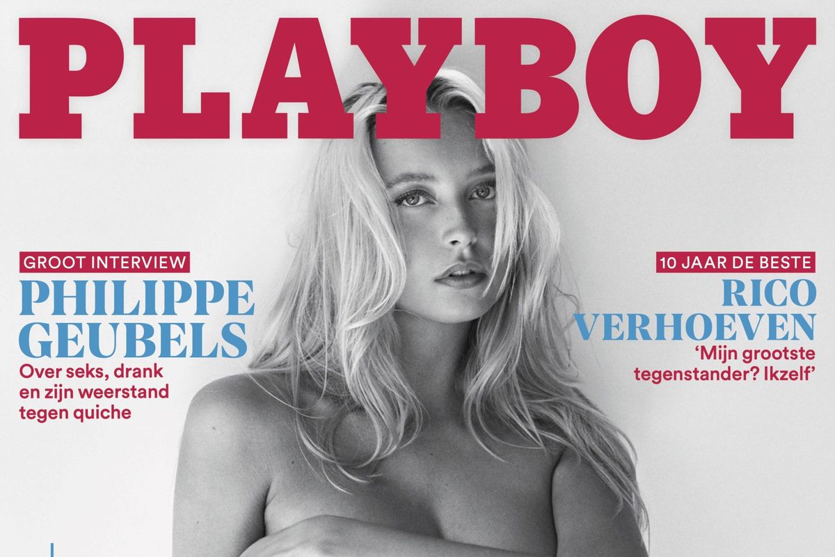 Populairste covers: opmars van Playmate van het Jaar Hieke Konings