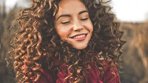 Atmospheric portrait of beautiful young lady