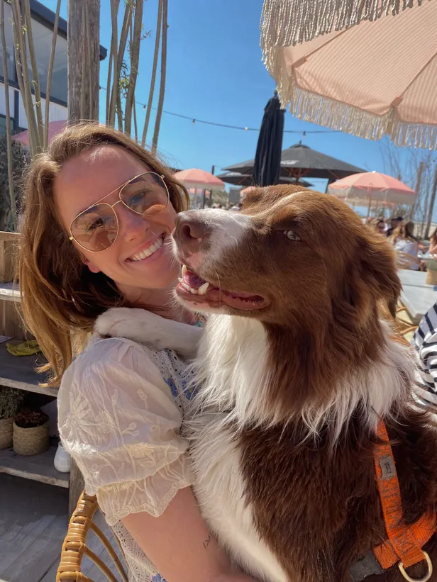 Rosanne en hond 