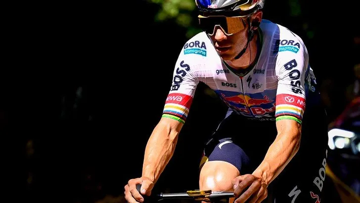 Remco Evenepoel tijdens de Tour de France
