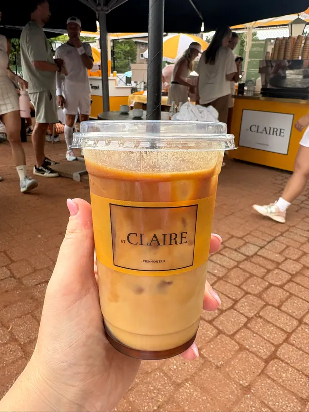 Een heerlijke ijskoffie van et Claire als beloning. 
