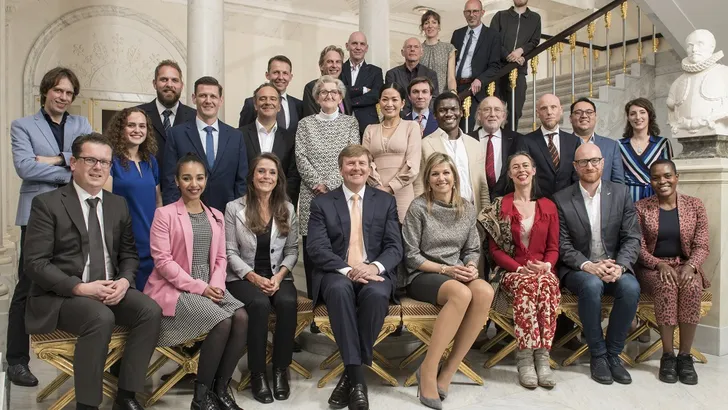 Máxima en Willem Alexander ontvangen uitblinkers 2018 voor lunch