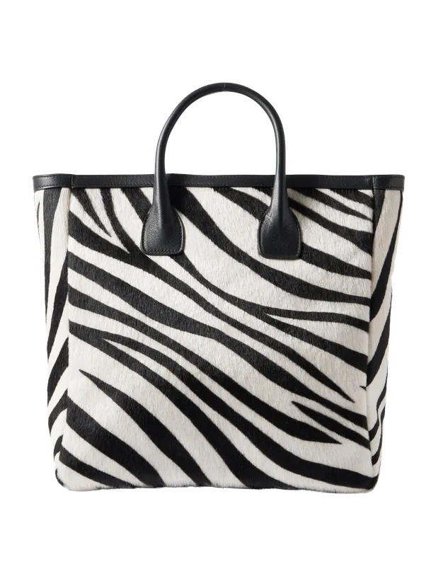 Fashion met zebraprint: Nili Lotan handtas