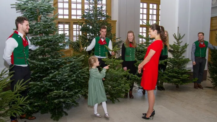 Kerst = rood voor de Zweedse royals