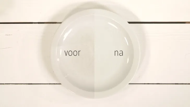 Krassen en grijze plekken op je mooie witte borden? Zo laat je die verdwijnen 