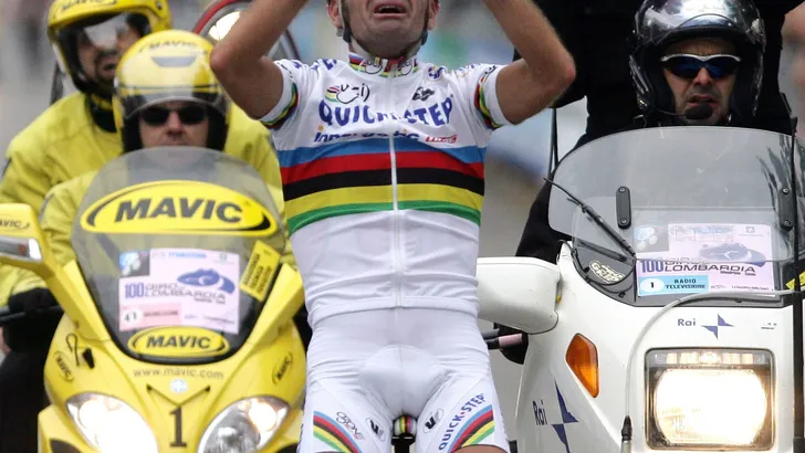 Retro: wereldkampioen Paolo Bettini wint jubileumeditie Ronde van Lombardije
