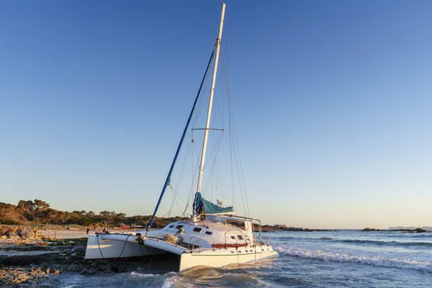 Catamaran op Platja d’es Dolç