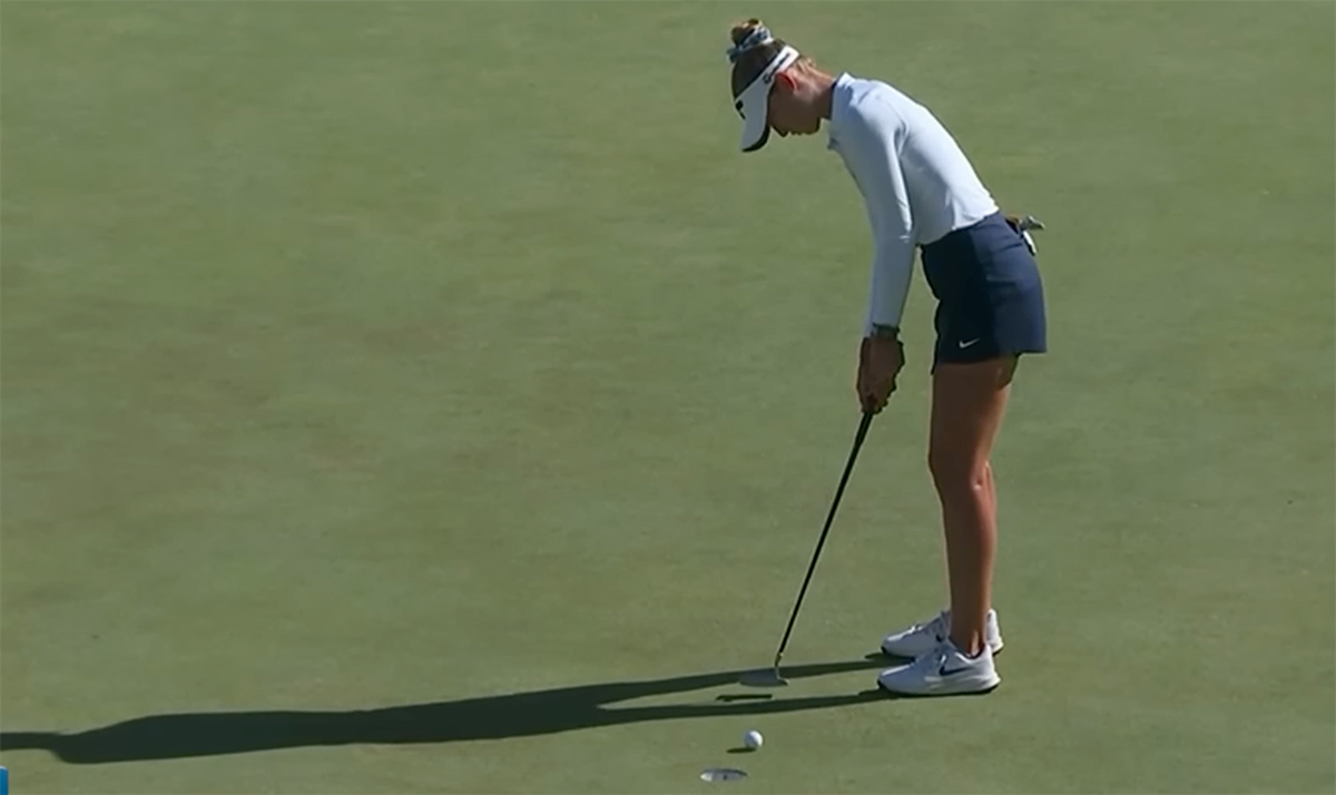 Second major in a row for Korda, despite nervous final putt