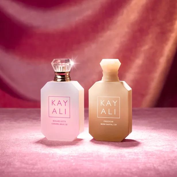 Boujee Kitty Caramel Milk | 22 & Freedom Musk Santal | 34 van KAYALI