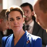 he Duke and Duchess of Cambridge watch HM The Queen video message to the COP26 World leaders