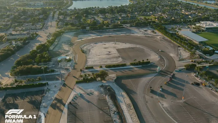 Miami deelt eerste beelden F1 parkeerplaats circuit 