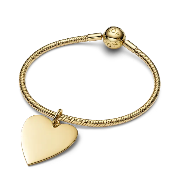 Hanger oversized graveerbaar hart | €99 (exclusief armband)