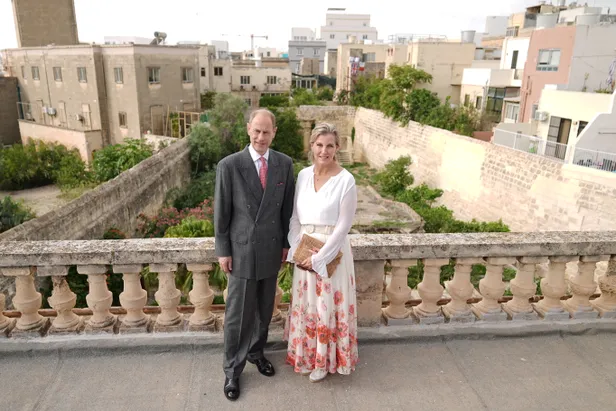 Hertog Edward en hertogin Sophie van Edinburgh in Malta.