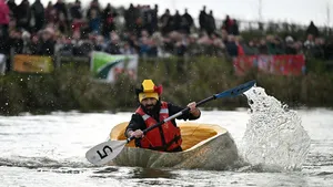Een deelnemer aan de PompoenRegatta Kasterlee