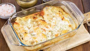 zalm prei ovenschotel