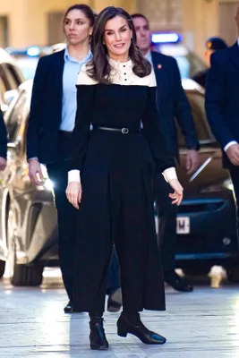Koningin Letizia bij de jubileumviering van Caravaca de la Cruz. 