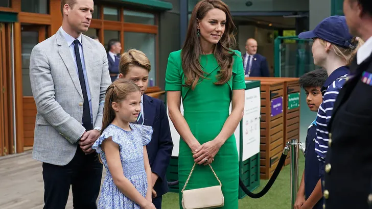 Charlotte, George, Kate &amp; Will At Wimbledon Tennis Finals