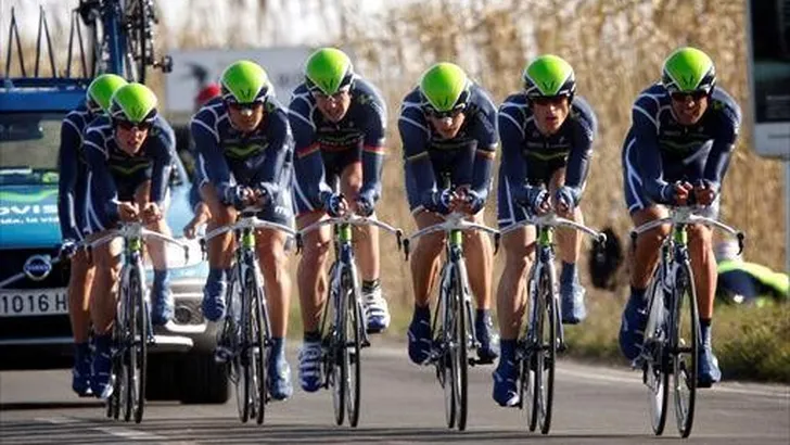 Movistar klopt Rabobank in ploegentijdrit Vuelta