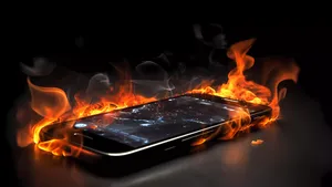 Telefoon in de fik
