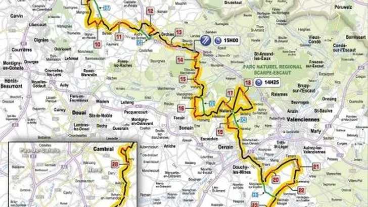 Parijs-Roubaix: alle kasseistroken en routekaart