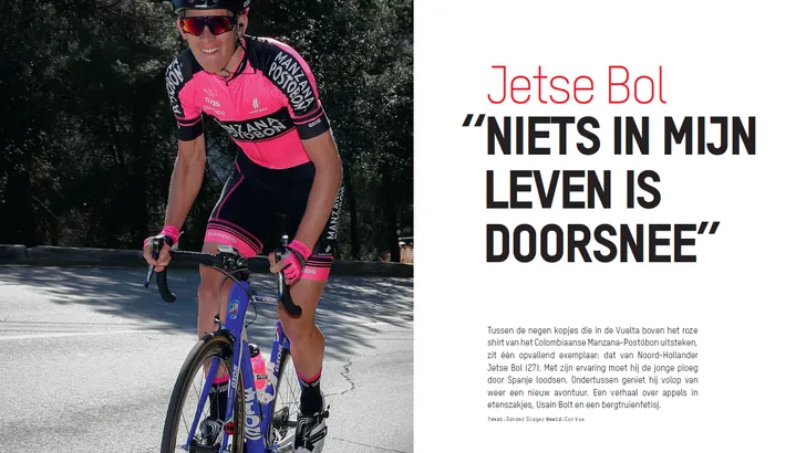 Wieler Revue Vuelta-special: 'Jetse Bol: Niets in mijn leven is doorsnee'