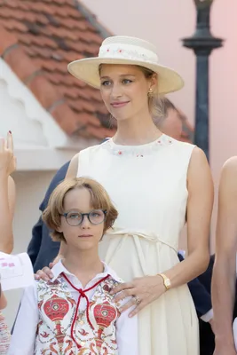 Beatrice Borromeo met zoontje Francesco Casiraghi.