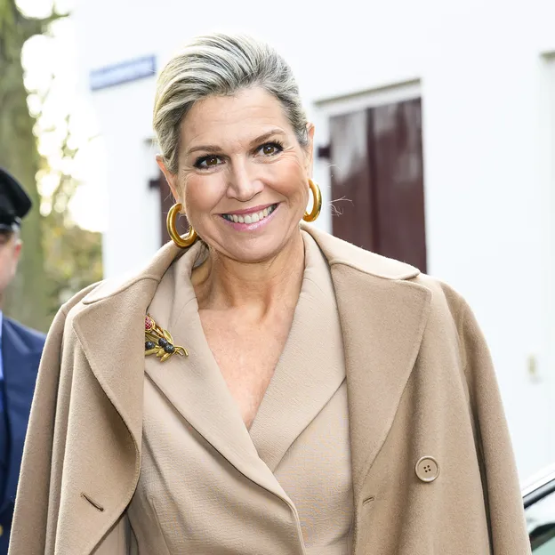 Máxima kapper bruin ensemble haar omhoog