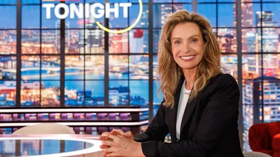Astrid Holleeder bij de eerste uitzending van RTL Tonight
