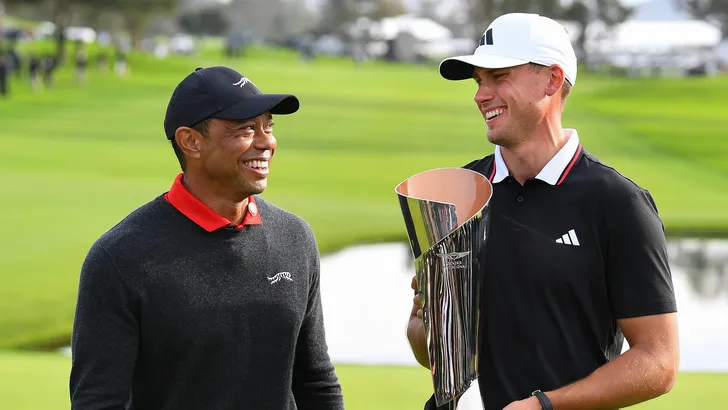 Ook Tiger Woods kijkt op tegen Ludvig Aberg