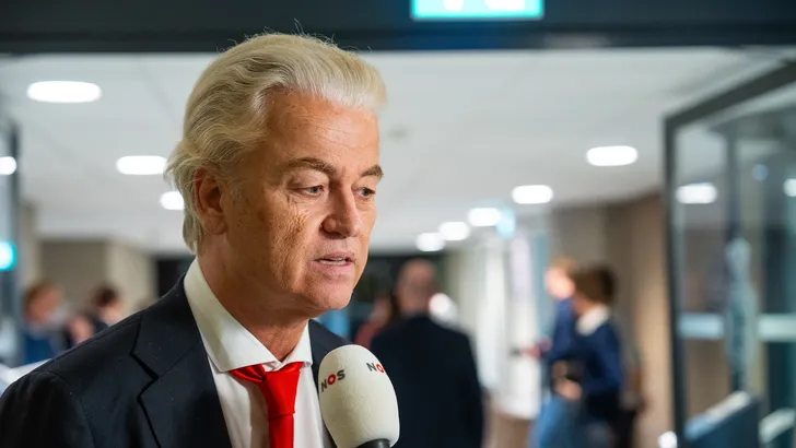 Geert Wilders in gesprek met de NOS