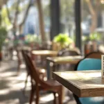 QR-code op het terras