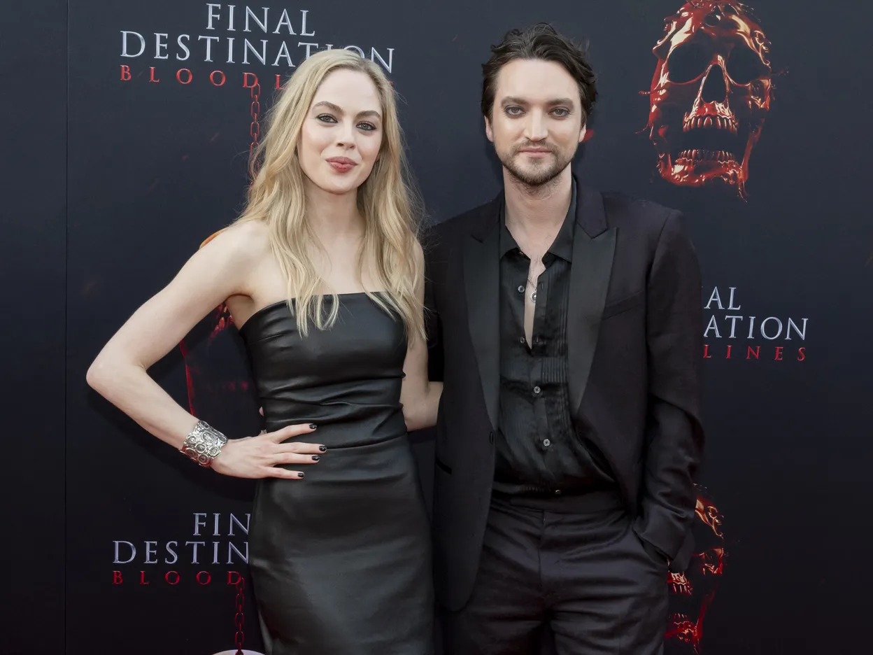 Sarah Dugdale en Richard Harmon bij de première van Final Destination Bloodlines | Foto: NL Beeld
