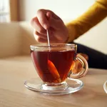 A cup of tea on a table at home