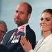 Kate met verlovingsring William Britse vlag