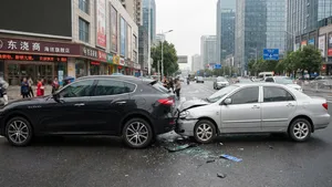 Man ramt Maserati en ontdekt na de klap dat zijn polis pas over 7 minuten ingaat