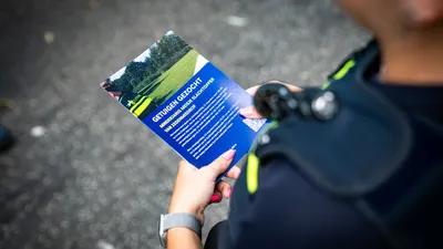 De politie zocht naar getuigen.