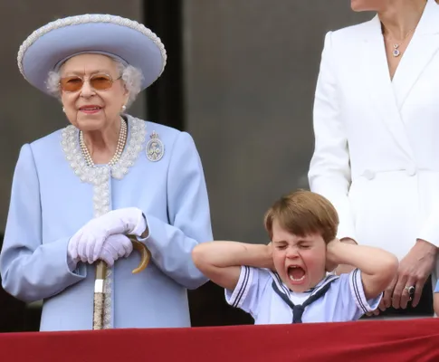 Prins Louis bij de viering van Queen Elizabeth's Platinum Jubilee