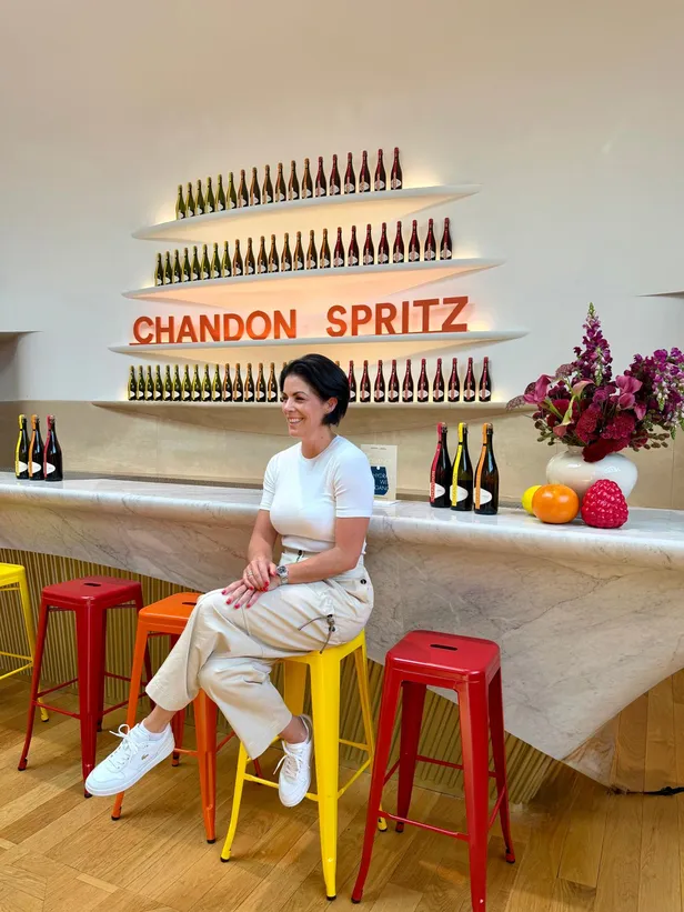 Annelies bij Chandon Spritz in Parijs 