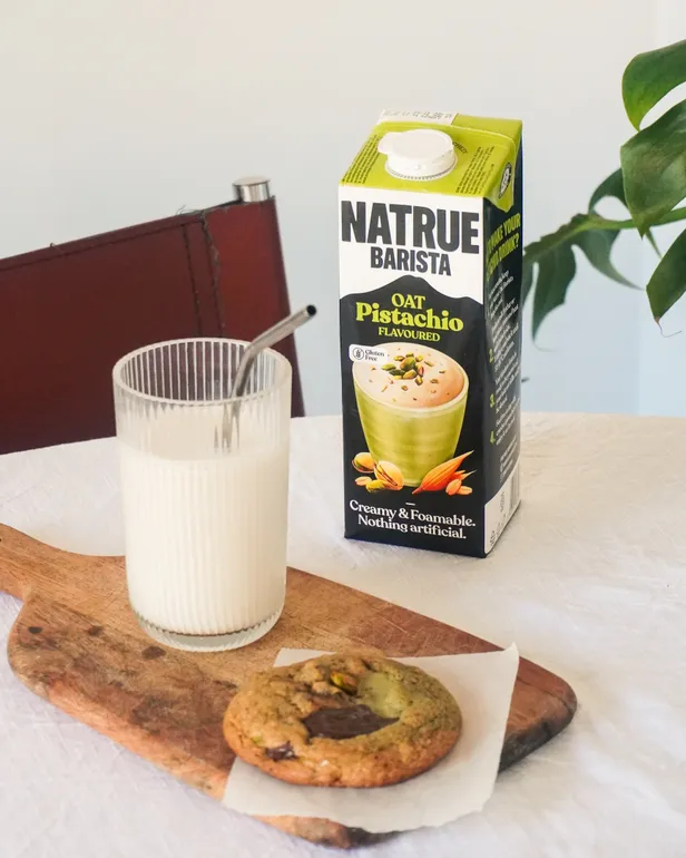 Voor de pistache-lovers is de NATRUE Barista Oat Pistachio perfect 