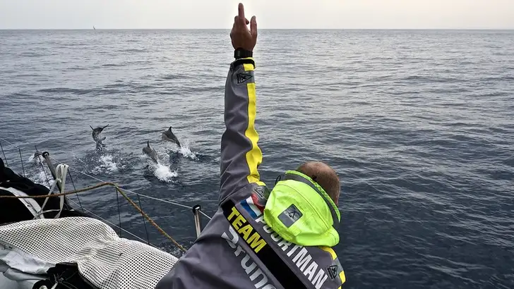 June 08, 2015. Leg 8 to Lorient onboard Team Brunel. Day 01. Gerd-Jan Poortman &#8216;Johnny&#8217;…