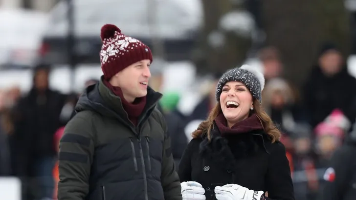 Kate en William in Zweden: bandy en bibberen