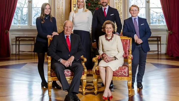 Zien: Ook de Noorse royals onthullen hun kerstkaart