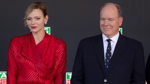 Albert en Charlene bij Grand Prix van Monaco 2025.