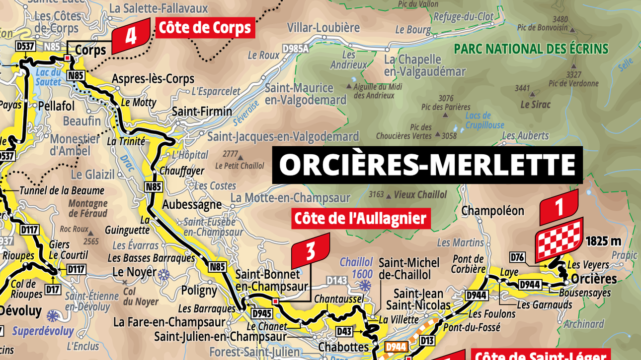 Tour De France Alles Wat Je Moet Weten Over Etappe 4 Sisteron Orcières Merlette Wieler Revue 