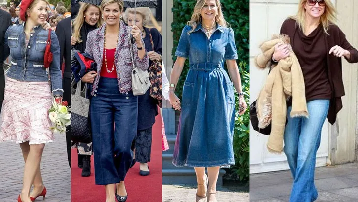 Spijkergoed: 5x Máxima maakt de denim-look trendy