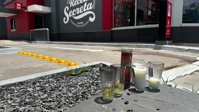 De plek waar César Gastélum van het leven werd beroofd.