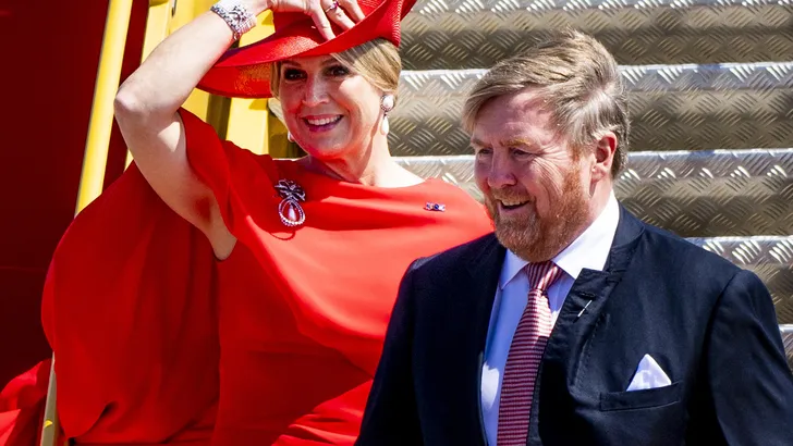 Máxima arriveert in windy Wenen