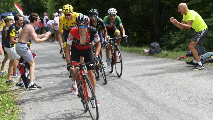 Richie Porte na zware crash in Tour de France: 'Mag van geluk spreken'
