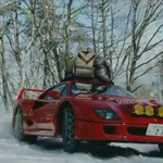 Sneeuw Ferrari