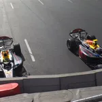 De campos-auto's van Hadjar en Marti in F2